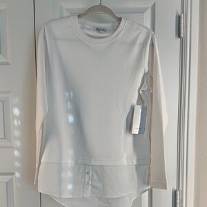 Athleta Mixed Media Gallery 2.0 Long Sleeve Top size S